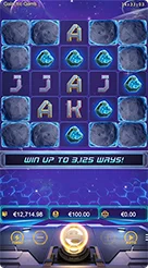 การจัดวางหน้าจอเกม Galactic Gems